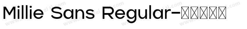 Millie Sans Regular字体转换